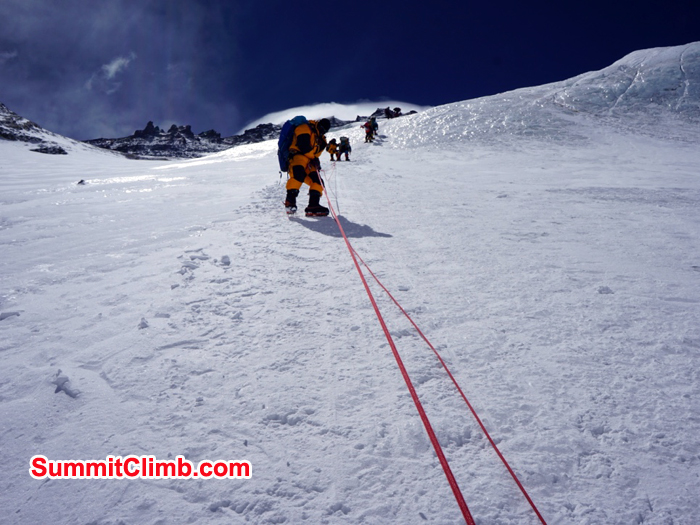 Tony and team at the camp 3 lhotse face