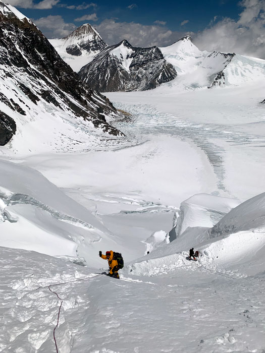 about to reach camp 1