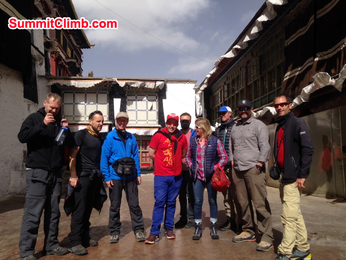 Wandering around the monastery. Photo David O'Brien