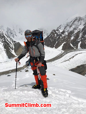 Jake about half way to camp 1 on Broad Peak