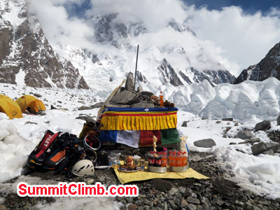 Jake on way to the summit just as dawn was breaking