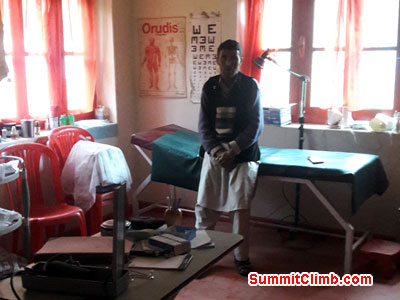 Jake on way to the summit just as dawn was breaking