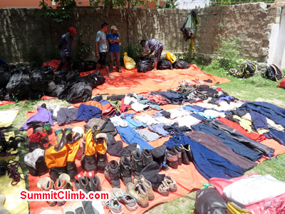 Jake on way to the summit just as dawn was breaking