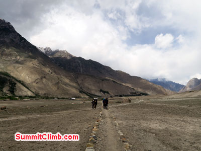 Jake on way to the summit just as dawn was breaking