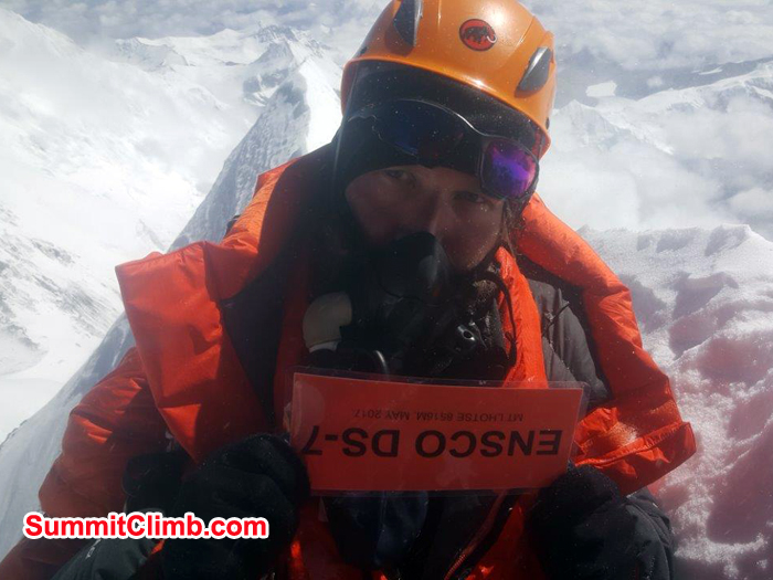 At summit of lhotse