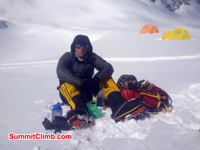 Stef Wolf Wolput taking rest