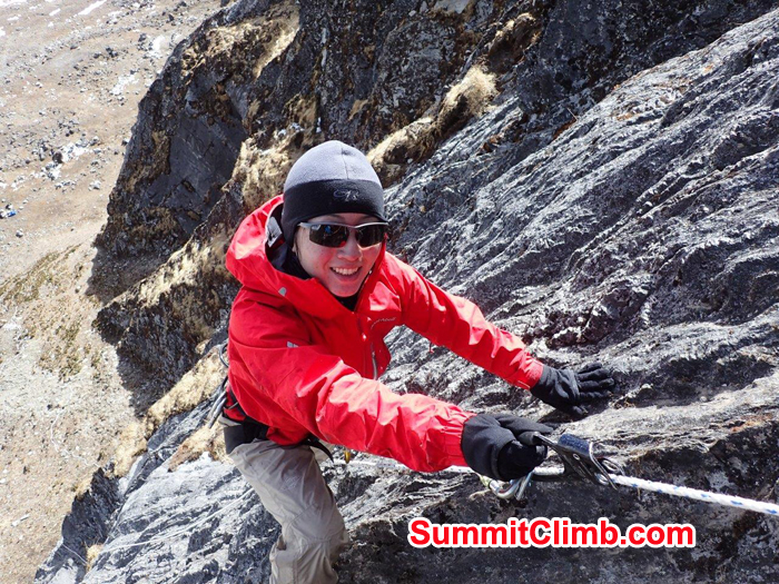 Rock Climbing training near Zongla