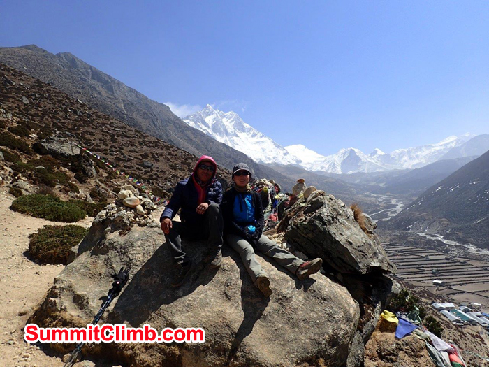 Taking rest near Pangboche