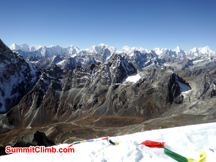 View from Lobuche. Photo Warwick Van Aardt