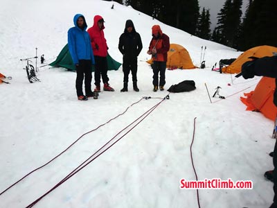 Winter Glacier School organised by SummitClimb