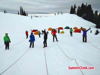 Winter Glacier School organised by SummitClimb