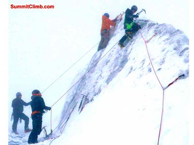 Winter Glacier School organised by SummitClimb