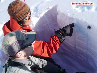 Winter Glacier School organised by SummitClimb