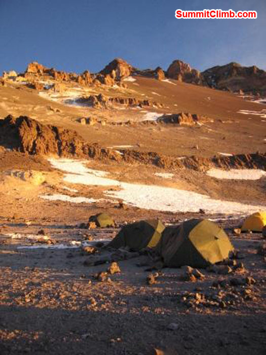 Sunset @ nino Camp 2 5550m