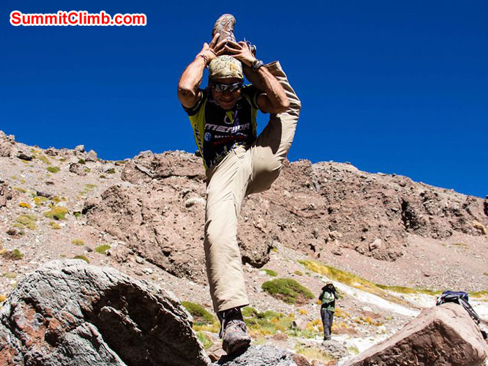 We have to be flexible but not as much as Ashok - Photo Ashok Tripathi