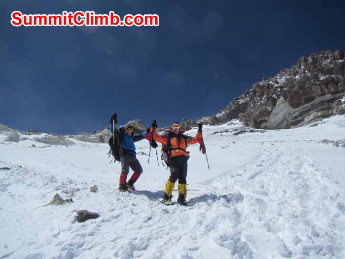 James & Allan on the way down - Photo: Max Kausch