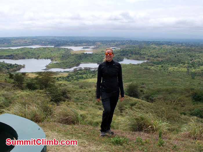 posing while Kilimanjaro expedition