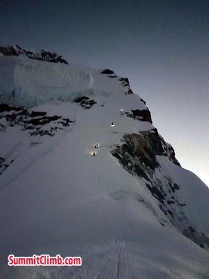 going for summit near dablam