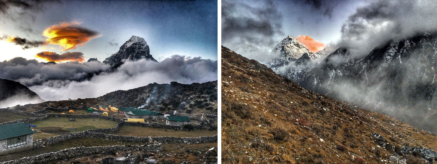 Taboche and Ama Dablam Basecamp. Photo Martin