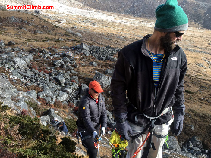 member looking on the road