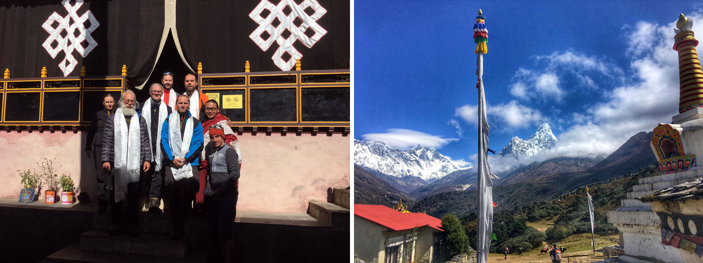 At Tangboche. Photo Martin.