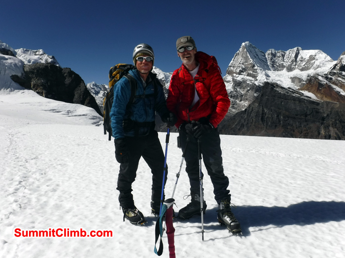 Gordon and Michael at the Mera La