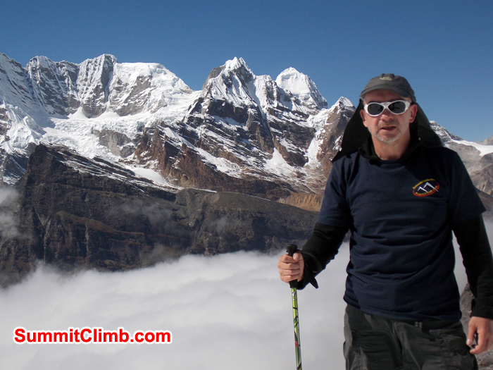Sean at High camp mera