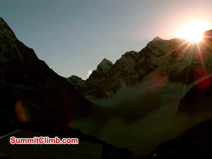 Sunset and rest time