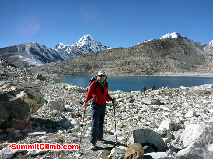 Trekking through the Hongku Valley at 4700 metres15,400 feet
