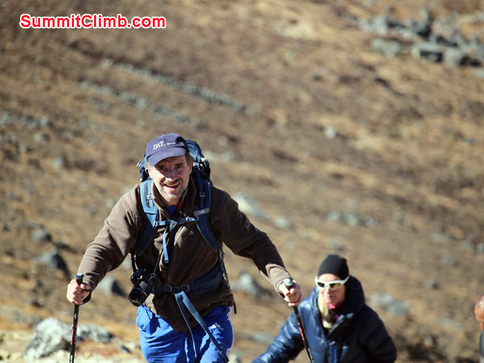 team members walking