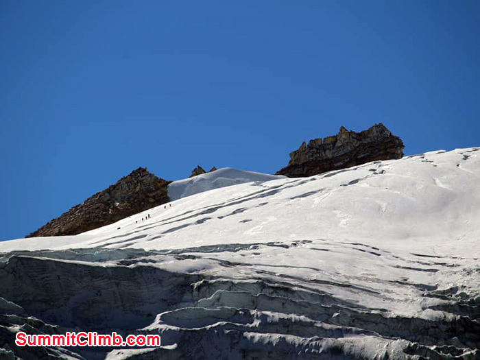 team members walking
