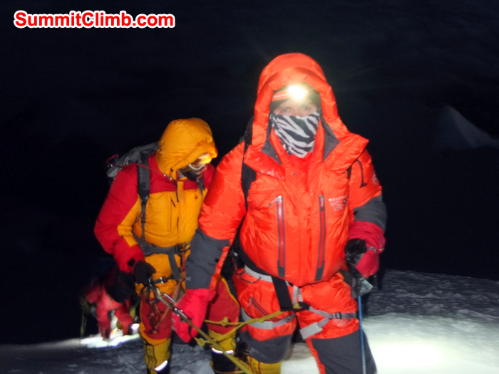Cho Oyu summit at night