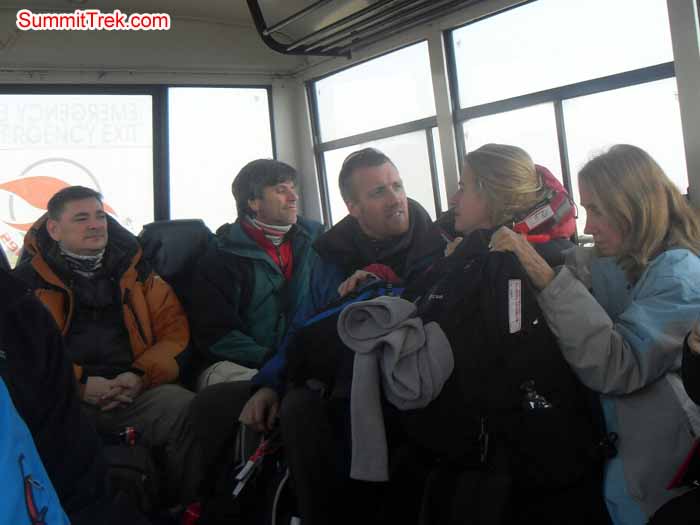 Team members are getting ready to go in the plan for Lukla. Photo Kaji Tamang