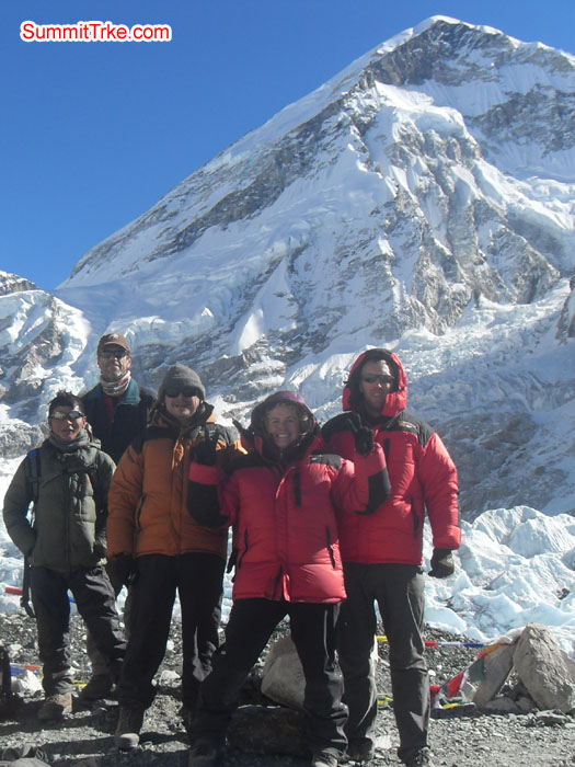 Christmas New Year members at Everest Base Camp. Photo Kaji Tamang