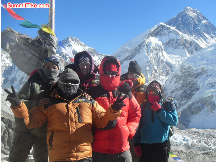 Christmas New Year members at Kala Patar. Photo Kaji Tamang