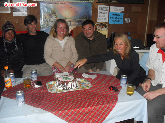 Christmas New Year members celebrating Christmas day at Namche. Photo Kaji Tamang