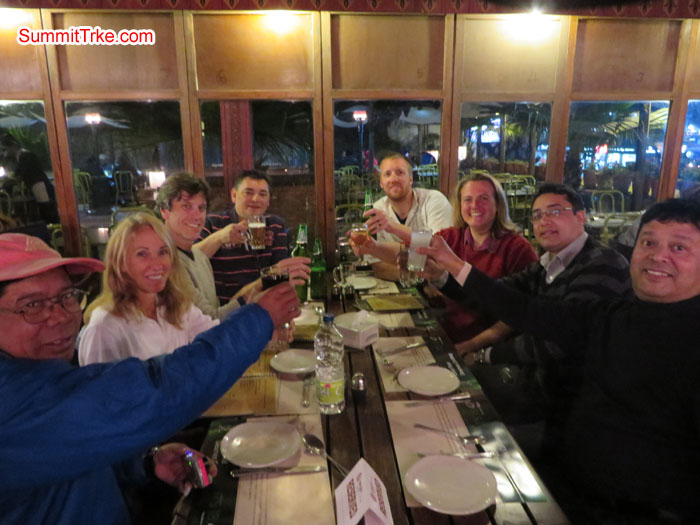 Welcome party after the trek. Photo Aless.