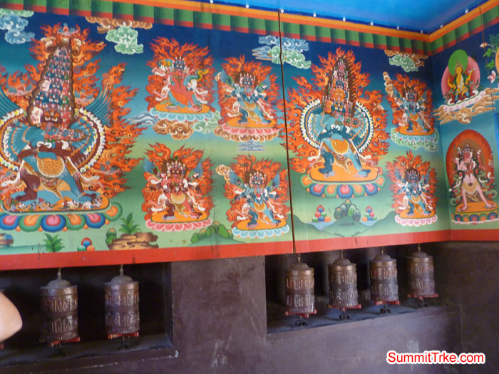 Budish Thangka on th wall. Photo Scott