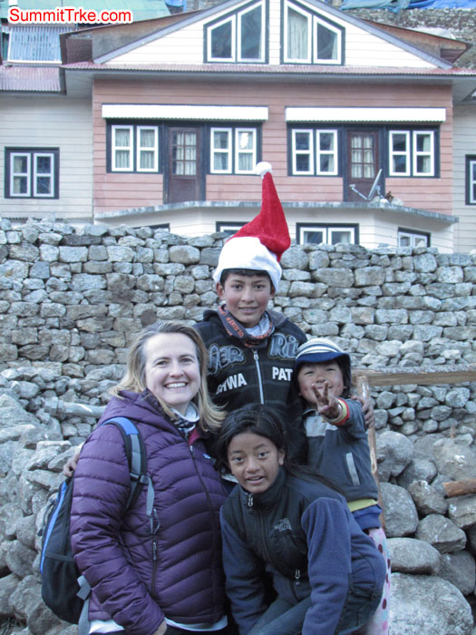Christmas day at Namche. Photo Aless and Luke