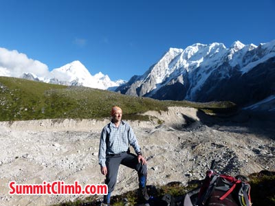 Eugene on the way to Basecamp. Photo Eugene V