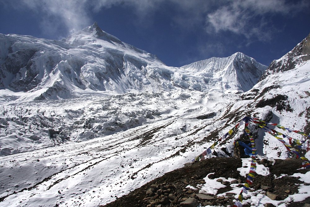 manaslu basecamp snow