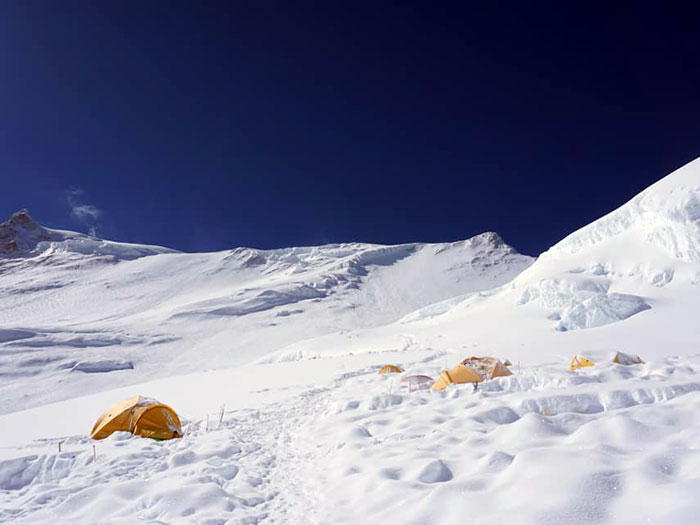 summit seen from camp 4