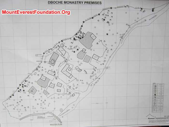 Preliminary map of Deboche Gompa