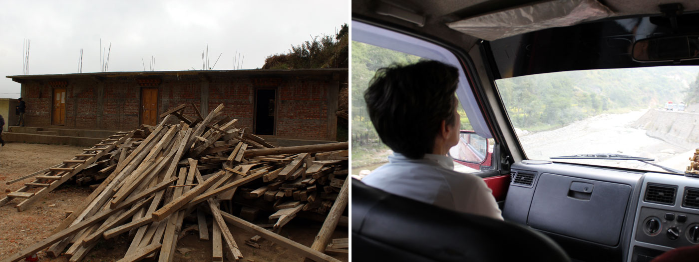 Driving toward to dap