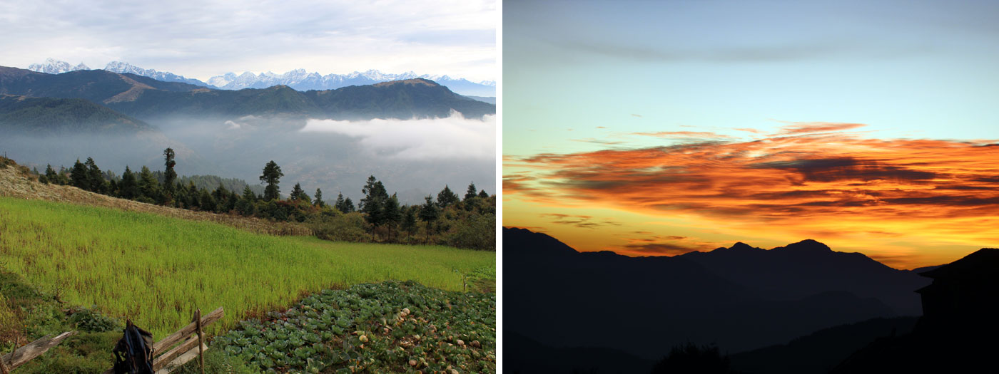 Himalayas seen in distance Horizon
