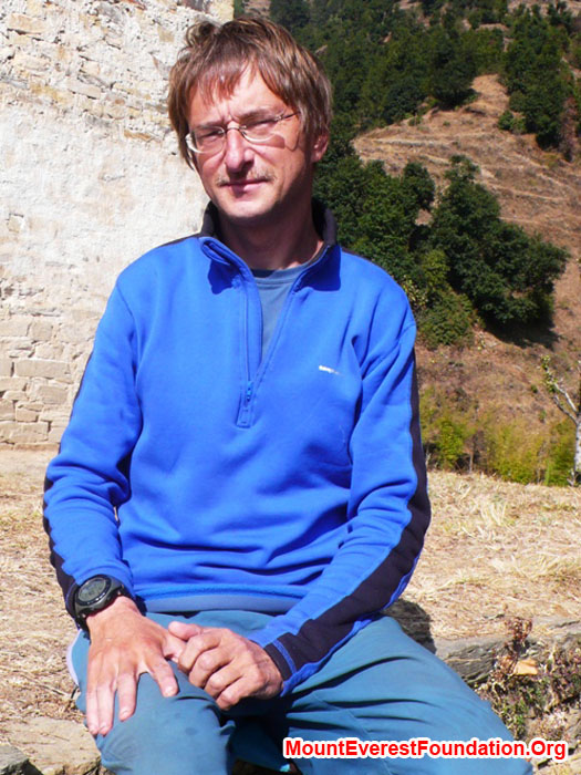 Matthiash Kuc, hiker extraordinaire from Slovenia, came to visit us at the Patale Health Post on his 100 day walk across Nepal.