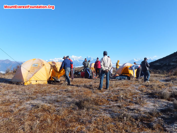 Camp at Jamphre. Photo by Anne Kates