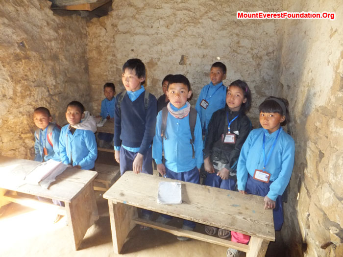 Student at Dhorkharka School. Photo by Anne Kates